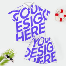 Lade das Bild in den Galerie-Viewer, Einzelbild-Design Herren / Männer Kurzarmhemd Set Kurzarm und Shorts B339D1P mit Foto Design Motiv Text selbst gestalten und bedrucken