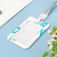 Lade das Bild in den Galerie-Viewer, Vertikal-Version Arbeitskarte ID Hülle Arbeitskartenschale Work Card Shell mit Foto Text Muster selbst gestalten und bedrucken