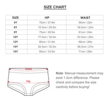 Lade das Bild in den Galerie-Viewer, Mädchen Panty / Short / Pant Slip Unterhose mit Fotos Muster Text Logo selbst gestalten und bedrucken