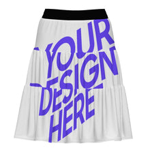 Lade das Bild in den Galerie-Viewer, Einzelbild-Design Rock Lang A-Linien-Rock Maxirock SJBSQ mit Foto Design Motiv Text selbst gestalten und bedrucken