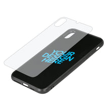 Lade das Bild in den Galerie-Viewer, Schwarze TPU-Glashülle Handyhülle für Apple iPhone XS mit Foto selbst gestalten und bedrucken