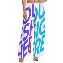 Lade das Bild in den Galerie-Viewer, Multi-Image-Druck Damen / Frauen Frühling- / Sommer Hose mit weitem Bein Stretch-Hose mit Foto Text Muster selbst gestalten und bedrucken