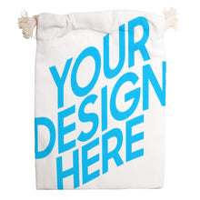 Lade das Bild in den Galerie-Viewer, 12*18cm / 20*25cm Drawstring Storage Bag Canvas Kordelzugbeutel einseitiger Druck mit Foto Text selbst gestalten und bedrucken