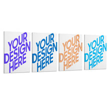 Lade das Bild in den Galerie-Viewer, Multi-Image-Design Druck Vertikale Version 1:2 hängende Poster 4 Panel / Wandbilder 4-teilig / Leinwand Malerei mit Foto selbst gestalten und bedrucken