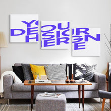 Lade das Bild in den Galerie-Viewer, Quadrat-Stil Ganzes Bild 3 Panel hängende Poster / Leinwandbild 3-teilig / Leinwand Malerei Wandbilder mit Foto selbst gestalten und bedrucken