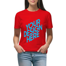 Lade das Bild in den Galerie-Viewer, Beidseitiger Druck Kurzarm-T-Shirts für Frauen selbst gestalten und bedrucken