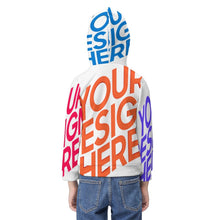 Lade das Bild in den Galerie-Viewer, Kapuzensweatshirt Sportswear Hoodiesweatshirt für Kinder mit Foto Text selbst gestalten und bedrucken