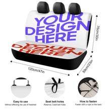 Lade das Bild in den Galerie-Viewer, Auto Rücksitzbezug Autositzbezug mit Foto Design Motiv Text selbst gestalten und bedrucken