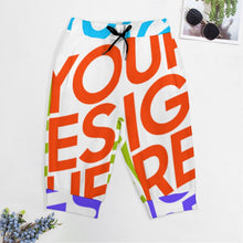 Lade das Bild in den Galerie-Viewer, Multi-Image Design Allover-Druck 3/4-Hose Sweathose Sporthose Leggings AIP für Männer mit Fotos Muster Text Logo selbst gestalten und bedrucken