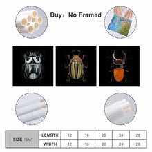 Lade das Bild in den Galerie-Viewer, Multi-Image-Design Druck Quadrat-Stil 3 Panel hängende Poster / Leinwandbild 3-teilig / Leinwand Malerei mit Foto selbst gestalten und bedrucken