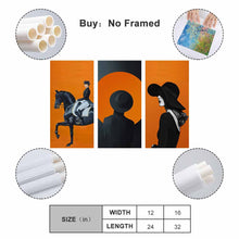 Lade das Bild in den Galerie-Viewer, Multi-Image Design Druck 3 Panel hängende Poster vertikal 1:2 / Leinwandbild 3-teilig / Leinwand Malerei Wandbilder mit Foto selbst gestalten und bedrucken