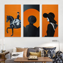 Lade das Bild in den Galerie-Viewer, Multi-Image Design Druck 3 Panel hängende Poster vertikal 1:2 / Leinwandbild 3-teilig / Leinwand Malerei Wandbilder mit Foto selbst gestalten und bedrucken