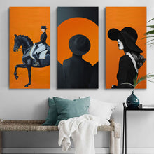 Lade das Bild in den Galerie-Viewer, Multi-Image Design Druck 3 Panel hängende Poster vertikal 1:2 / Leinwandbild 3-teilig / Leinwand Malerei Wandbilder mit Foto selbst gestalten und bedrucken