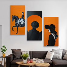 Lade das Bild in den Galerie-Viewer, Multi-Image Design Druck 3 Panel hängende Poster vertikal 1:2 / Leinwandbild 3-teilig / Leinwand Malerei Wandbilder mit Foto selbst gestalten und bedrucken