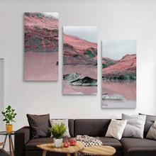 Lade das Bild in den Galerie-Viewer, 3 Panel hängende Poster vertikal 1:2 / Leinwandbild 3-teilig / Leinwand Malerei Wandbilder mit Foto selbst gestalten und bedrucken