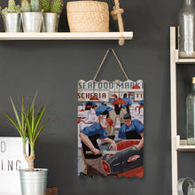 Lade das Bild in den Galerie-Viewer, Welliges bedrucktes 20x30cm Wand Holz Schild Deko Spruch zum Aufhängen Kaffee Küche Cafe oder andere Orte mit Foto Text selbst gestalten und bedrucken