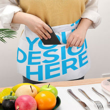 Lade das Bild in den Galerie-Viewer, Wasserdichte Schürze Halbe Schürze Kochschürze Küchenschürze mit Foto Design Motiv Text selbst gestalten und bedrucken