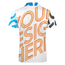 Lade das Bild in den Galerie-Viewer, Herren / Männer Multi-Image-Druck Poloshirt Kurzarm Shirt B470 mit Fotos Muster Text Logo selbst gestalten und bedrucken