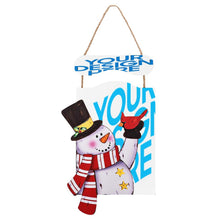 Lade das Bild in den Galerie-Viewer, Holz Weihnachtsschneemann Malerei mit Ihrem eigenen Design Text oder Foto selbst gestalten und bedrucken
