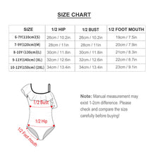 Lade das Bild in den Galerie-Viewer, Multi-Image-Design Kinder Mädchen Badeanzug mit einem gerüschtem Träger und einem Spagettiträger Bademode NT010 mit Foto Design Motiv Text selbst gestalten und bedrucken