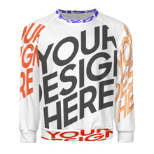 Lade das Bild in den Galerie-Viewer, Multi-Image-Design Herren / Männer Sweatshirt Pullover A27H mit Foto Design Motiv Text selbst gestalten und bedrucken