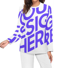 Lade das Bild in den Galerie-Viewer, Einzelbild-Design Damen / Frauen Pyjamaoberteil Schlafanzug-Oberteil AL in weicher Qualität mit Foto Design Motiv Text selbst gestalten und bedrucken