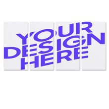 Lade das Bild in den Galerie-Viewer, Ganzes Bild Vertikale Version 1:2 hängende Poster 4 Panel / Wandbilder 4-teilig / Leinwand Malerei mit Foto selbst gestalten und bedrucken