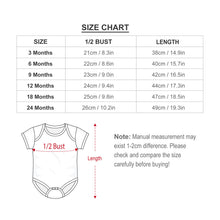 Lade das Bild in den Galerie-Viewer, Overall Kurzarm Strampler Baby Bodysuit mit Foto Text selbst gestalten und bedrucken