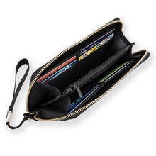 Lade das Bild in den Galerie-Viewer, Lange Vertikale Geldbörse / Vertikale Brieftasche / Leder Portemonnaie vertikal mit Foto selbst gestalten und bedrucken