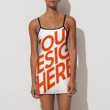 Lade das Bild in den Galerie-Viewer, Multi-Image-Druck Damen / Frauen Sportliches Freizeitkleid Sommer-Kleid Mode-Kleid NZ049 mit Fotos Muster Text Logo selbst gestalten und bedrucken