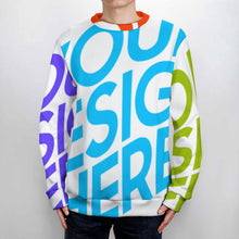 Lade das Bild in den Galerie-Viewer, Multi-Image-Druck Herren / Männer Pullover Strickpullover Sweatershirt Rundhalspullover Strickpulli MY09 mit Fotos Muster Text Logo selbst gestalten und bedrucken
