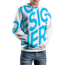 Lade das Bild in den Galerie-Viewer, Unisex Damen / Herren Einzelbilddruck Premium Sweatshirt Kapuzenpullover in Übergröße mit doppel Kapuzen mit Fotos Muster Text Logo selbst gestalten und bedrucken