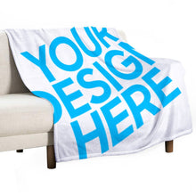 Lade das Bild in den Galerie-Viewer, Beidseitig-Druck Anti-Pilling-Flanell Decke Flauschige Decke Tagesdecke Kuscheldecke in verschiedene Größen selbst gestalten und bedrucken