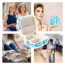 Lade das Bild in den Galerie-Viewer, Schmuckbox Schmuckkoffer Schmuckkasten für Ringe, Ohrringe, Halsketten, Armbänder mit Fotos Muster Text Logo selbst gestalten und bedrucken