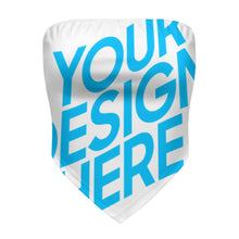 Lade das Bild in den Galerie-Viewer, Einzelbild-Design Damen / Frauen Bandeau Crop Top trägerlos mit Foto Design Motiv Text selbst gestalten und bedrucken