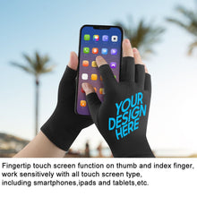 Lade das Bild in den Galerie-Viewer, Halbfingerhandschuhe / Fahrradhandschuhe / Halbfinger Handschuhe rutschfest für Radfahren mit Foto selbst gestalten und bedrucken