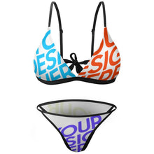 Lade das Bild in den Galerie-Viewer, Sexy Multi-Image-Druck BK2134 Triangle Bikini Set im schlichten Design Damen mit Fotos Muster Text Logo selbst gestalten und bedrucken