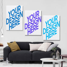 Lade das Bild in den Galerie-Viewer, Multi-Image-Design Druck Vertikale-Version 2:3 hängende Poster 3 Panel / Wandbilder 3-teilig / Leinwandbild Malerei mit Foto selbst gestalten und bedrucken