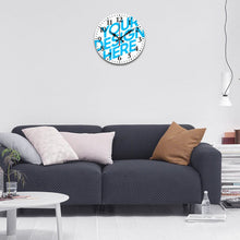 Lade das Bild in den Galerie-Viewer, Fashion High Density PVC Fotouhr Modern Wanduhr mit Foto Text selbst gestalten und bedrucken