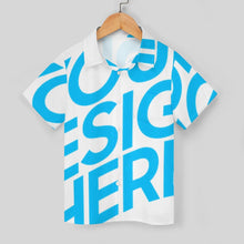 Lade das Bild in den Galerie-Viewer, Einzelbild-Design Kinder Jungen Kurzarmhemd Kurzärmeliges Hemd 225 mit Foto Design Motiv Text selbst gestalten und bedrucken