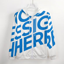 Lade das Bild in den Galerie-Viewer, FULL - ZIP HOODIE Kapuzensweatjacke Sweatjacke mit Reißverschluss und Taschen Voll-Druck GH für Herren Männer mit Foto Muster Text selbst gestalten und bedrucken