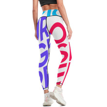 Lade das Bild in den Galerie-Viewer, Multi-Image-Design Damen / Frauen Yoga Hose Gym Sport Leggings YJ033 mit Foto Design Motiv Text selbst gestalten und bedrucken