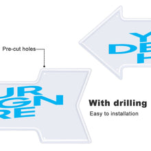 Lade das Bild in den Galerie-Viewer, Pfeilzeichen Schilder Pfeilschild / Pfeilwegweiser individuell selbst gestalten und bedrucken