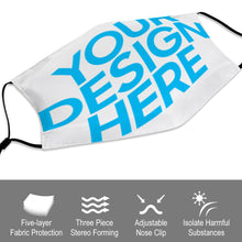 Lade das Bild in den Galerie-Viewer, Erwachsenenmaske Gesichtsmasken ohne Filter Handwaschbar selbst getsalten und bedrucken