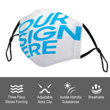 Lade das Bild in den Galerie-Viewer, PM2,5 Gesichtsmasken Mund Nasen Masken (mit schwarzem Seil) waschbar selbst gestalten