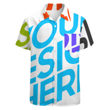 Lade das Bild in den Galerie-Viewer, Große Größen Multi-Image-Druck Voll Druck Herren / Männer Kurzarmhemd T-Shirt TSHIRT NS mit Fotos Muster Text Logo selbst gestalten und bedrucken