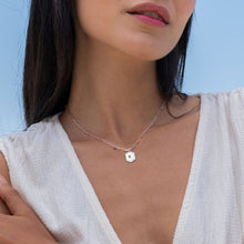 Lade das Bild in den Galerie-Viewer, Cupola Glieder-Halskette Buchstaben-Kette X0053 aus Sterling Silber mit 18K Gold / Roségold Vergoldung mit einen Buchstabe nach Wünsche selbst gestalten