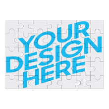Lade das Bild in den Galerie-Viewer, Foto Puzzle Holz Spielzeug mit flachem Box - horizontale Version - selbst gestalten und bedrucken