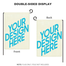 Lade das Bild in den Galerie-Viewer, Gartenflagge Flachs Lein 12.6"×18.5" selbst gestalten und bedrucken