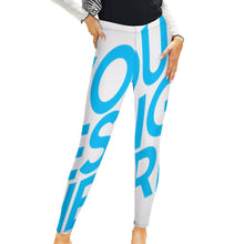 Lade das Bild in den Galerie-Viewer, Leggings Sportswear Sporthose Yoga Hose NZ205 für Damen Frauen mit Foto Text selbst gestalten und bedrucken